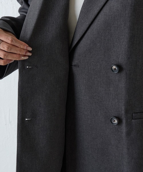 COLONY 2139(コロニートゥーワンスリーナイン)の「ウールライクオーバーテーラードジャケット(テーラードジャケット・レディース・ブラウン/チャコールグレー/ブラック・MEDIUM/SMALL)」の14枚目の写真