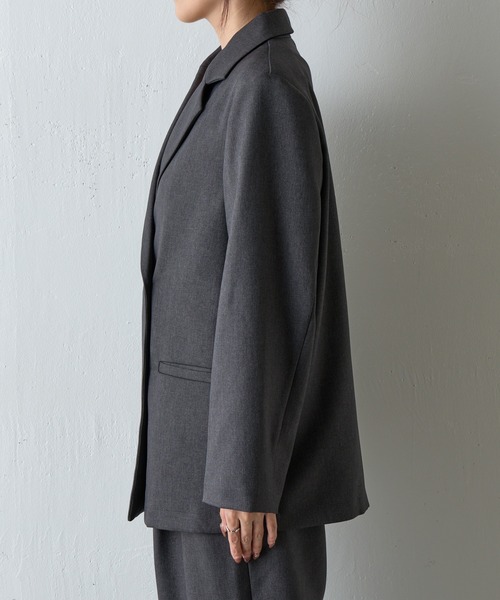 COLONY 2139(コロニートゥーワンスリーナイン)の「ウールライクオーバーテーラードジャケット(テーラードジャケット・レディース・ブラウン/チャコールグレー/ブラック・MEDIUM/SMALL)」の5枚目の写真