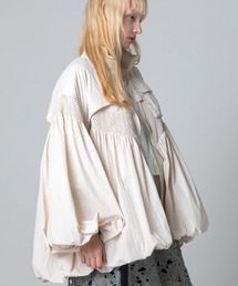 AULA AILA シアーブルゾン 白 AULA AILA（アウラアイラ）の「シアーブルゾン（ブルゾン）」 - WEAR