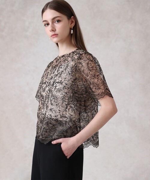 レースフラワーチュールTブラウス（シャツ/ブラウス）｜ANAYI（アナイ