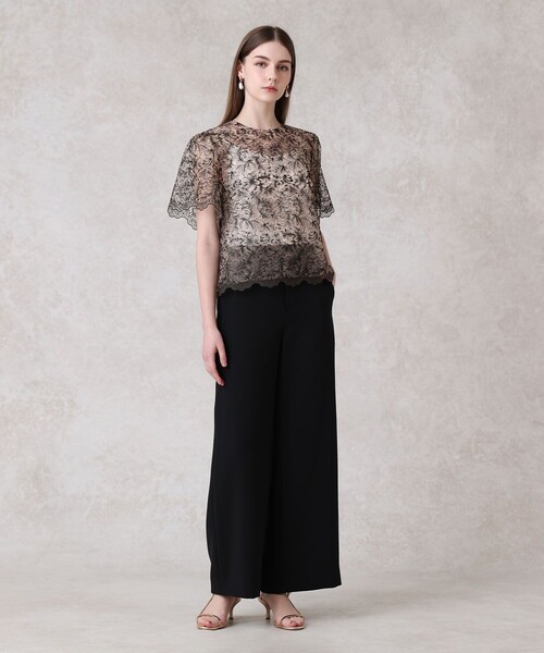 レースフラワーチュールTブラウス（シャツ/ブラウス）｜ANAYI（アナイ