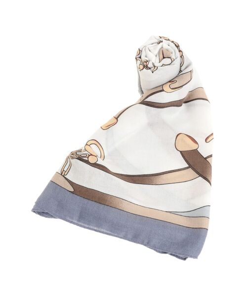 TONAL（トーナル）の「ベルトタッセル柄ストール（ストール/ショール・レディース・グレー/ベージュ・FREE）」の2枚目の写真