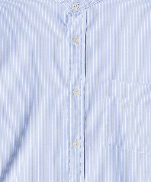 green label relaxing（グリーンレーベルリラクシング）の「W/R オックス バンドカラー シャツ（シャツ/ブラウス・メンズ・ベージュ/ライトブルー/ホワイト/ライトグレー・M/XL/L/S）」の21枚目の写真