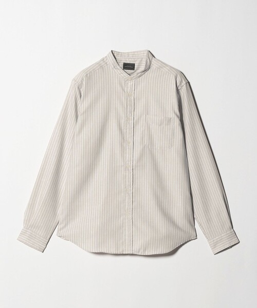 green label relaxing（グリーンレーベルリラクシング）の「W/R オックス バンドカラー シャツ（シャツ/ブラウス・メンズ・ベージュ/ライトブルー/ホワイト/ライトグレー・M/XL/L/S）」の20枚目の写真