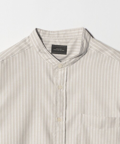 green label relaxing（グリーンレーベルリラクシング）の「W/R オックス バンドカラー シャツ（シャツ/ブラウス・メンズ・ベージュ/ライトブルー/ホワイト/ライトグレー・M/XL/L/S）」の18枚目の写真