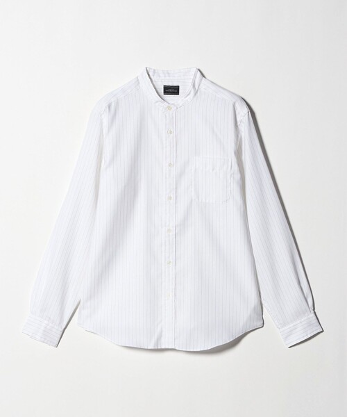 green label relaxing（グリーンレーベルリラクシング）の「W/R オックス バンドカラー シャツ（シャツ/ブラウス・メンズ・ベージュ/ライトブルー/ホワイト/ライトグレー・M/XL/L/S）」の12枚目の写真