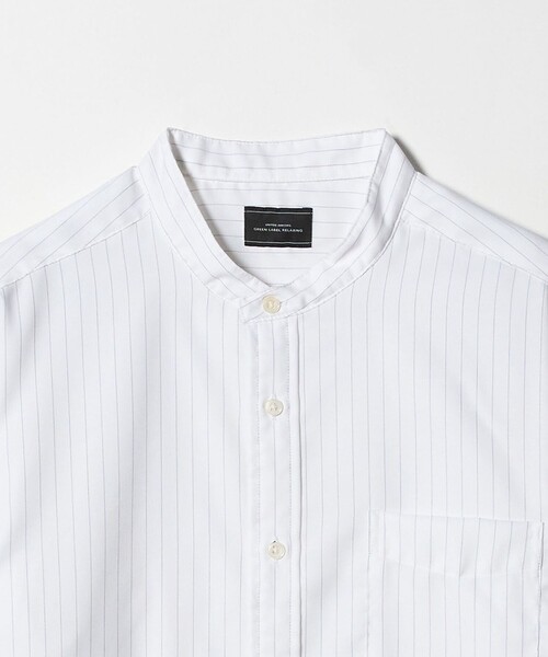 green label relaxing（グリーンレーベルリラクシング）の「W/R オックス バンドカラー シャツ（シャツ/ブラウス・メンズ・ベージュ/ライトブルー/ホワイト/ライトグレー・M/XL/L/S）」の10枚目の写真