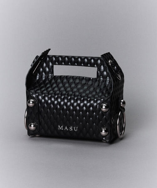 MASU（エムエーエスユー）の「MASU/エムエーエスユー/LEATHER CAKE BAG/ M25F9OJ008（トートバッグ・メンズ・ブラック/ブラウン/ゴールド/シルバー・F）」の8枚目の写真