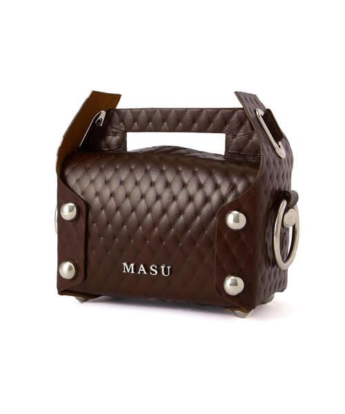 MASU（エムエーエスユー）の「MASU/エムエーエスユー/LEATHER CAKE BAG/ M25F9OJ008（トートバッグ・メンズ・ブラック/ブラウン/ゴールド/シルバー・F）」の11枚目の写真