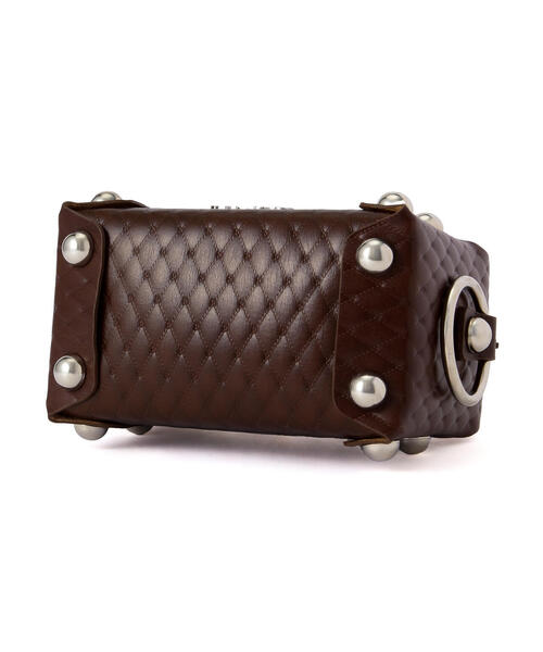 MASU（エムエーエスユー）の「MASU/エムエーエスユー/LEATHER CAKE BAG/ M25F9OJ008（トートバッグ・メンズ・ブラック/ブラウン/ゴールド/シルバー・F）」の15枚目の写真