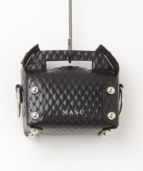 MASU（エムエーエスユー）の「MASU/エムエーエスユー/LEATHER CAKE BAG/ M25F9OJ008（トートバッグ・メンズ・ブラック/ブラウン/ゴールド/シルバー・F）」の5枚目の写真