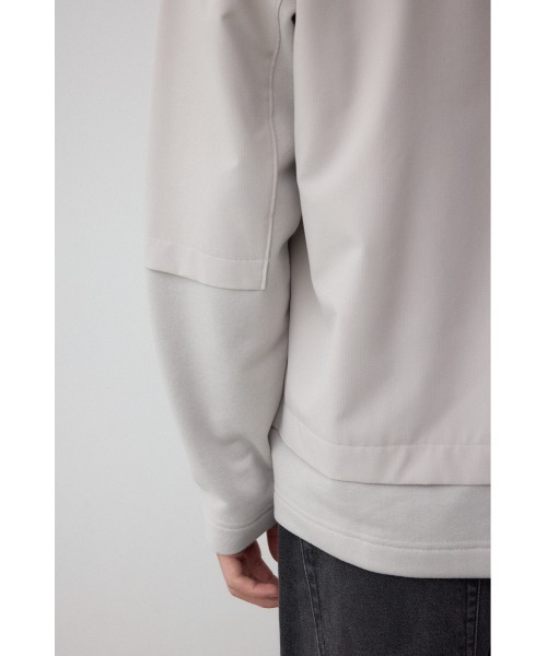AZUL by moussy(アズールバイマウジー)の「クロスパネルスウェット(スウェット・メンズ・カーキ/ブラック/ライトグレー/ダークネイビー・SMALL/LARGE/MEDIUM)」の15枚目の写真