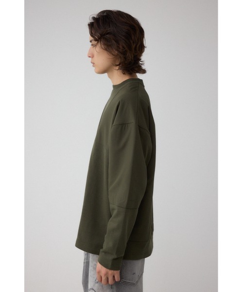 AZUL by moussy(アズールバイマウジー)の「クロスパネルスウェット(スウェット・メンズ・カーキ/ブラック/ライトグレー/ダークネイビー・SMALL/LARGE/MEDIUM)」の21枚目の写真
