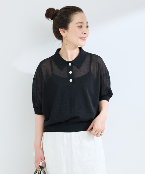 B.C STOCK(ベーセーストック)の「《追加2》【WEB限定】手洗い可 / シアースキッパープルオーバー(ニット/セーター・レディース・ブラック/カーキ/ボルドー・FREE)」の7枚目の写真