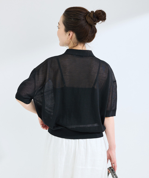 B.C STOCK(ベーセーストック)の「《追加2》【WEB限定】手洗い可 / シアースキッパープルオーバー(ニット/セーター・レディース・ブラック/カーキ/ボルドー・FREE)」の10枚目の写真