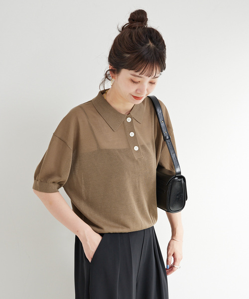 B.C STOCK(ベーセーストック)の「《追加2》【WEB限定】手洗い可 / シアースキッパープルオーバー(ニット/セーター・レディース・ブラック/カーキ/ボルドー・FREE)」の15枚目の写真
