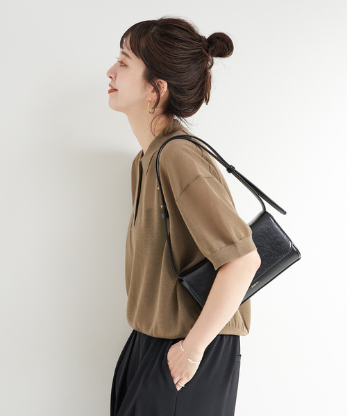B.C STOCK(ベーセーストック)の「《追加2》【WEB限定】手洗い可 / シアースキッパープルオーバー(ニット/セーター・レディース・ブラック/カーキ/ボルドー・FREE)」の17枚目の写真