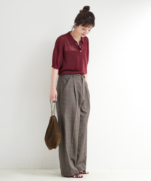 B.C STOCK(ベーセーストック)の「《追加2》【WEB限定】手洗い可 / シアースキッパープルオーバー(ニット/セーター・レディース・ブラック/カーキ/ボルドー・FREE)」の21枚目の写真