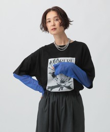 LEPSIM | フォトプリント袖レイヤーT　591435(Tシャツ/カットソー)
