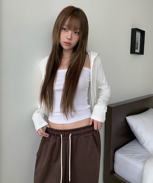 anyonemore（エニワンモア）の「サイドライン配色トラックトレーニングパンツ（その他パンツ・レディース・ブラウン/ブラック・FREE）」の17枚目の写真