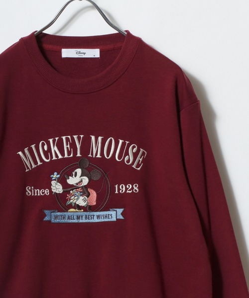 Disney(ディズニー)の「Disney/ディズニー ミッキー/ミニー/ベイマックス 裏毛 サガラ刺繍 クルーネックスウェットトレーナー(スウェット・レディース・ベージュ系その他/マスタード/チャコール/グリーン系その他/ワイン/グレー系その他/クリーム/オレンジ系その他・M/L)」の7枚目の写真