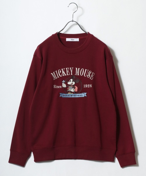 Disney(ディズニー)の「Disney/ディズニー ミッキー/ミニー/ベイマックス 裏毛 サガラ刺繍 クルーネックスウェットトレーナー(スウェット・レディース・ベージュ系その他/マスタード/チャコール/グリーン系その他/ワイン/グレー系その他/クリーム/オレンジ系その他・M/L)」の17枚目の写真