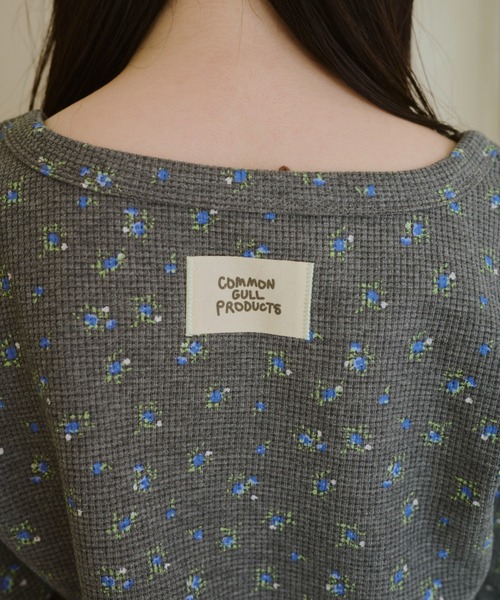 小さなお花畑のワッフルロンTEE（Tシャツ/カットソー）｜common