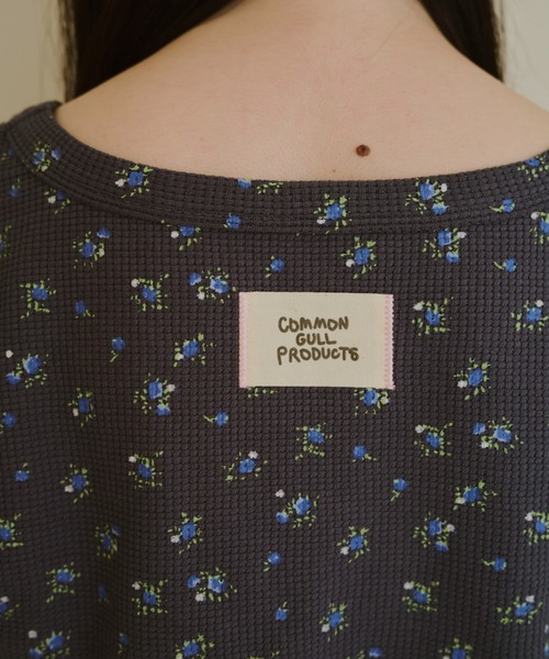 小さなお花畑のワッフルロンTEE（Tシャツ/カットソー）｜common
