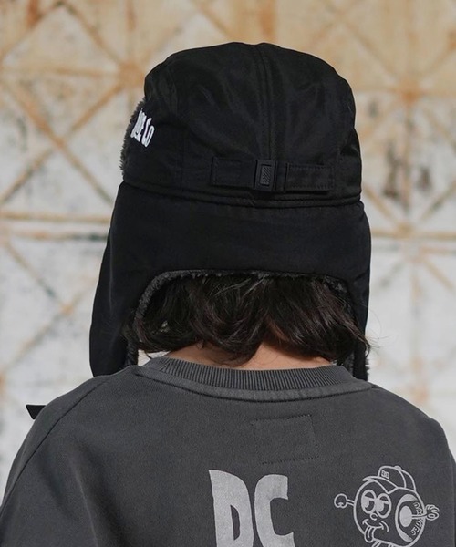 DC（ディーシー）の「DC/ディーシー 25 KD WR PILOT CAP キッズ キャップ パイロットキャップ YCP254619（キャップ・キッズ・ブラック系その他/ブラック系その他2・FREE）」の13枚目の写真
