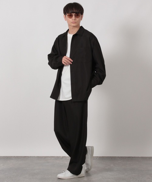 LAKOLE（ラコレ）の「ベーシックラウンドロンT / 589560（Tシャツ/カットソー・メンズ・ホワイト/ブラック・MEDIUM/X-LARGE/LARGE）」の3枚目の写真