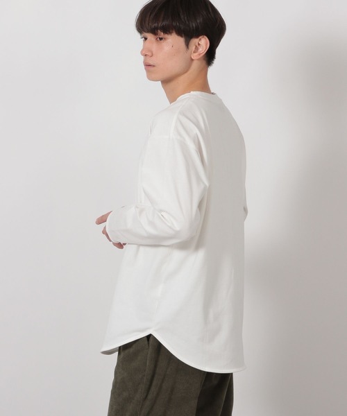 LAKOLE（ラコレ）の「ベーシックラウンドロンT / 589560（Tシャツ/カットソー・メンズ・ホワイト/ブラック・MEDIUM/X-LARGE/LARGE）」の7枚目の写真