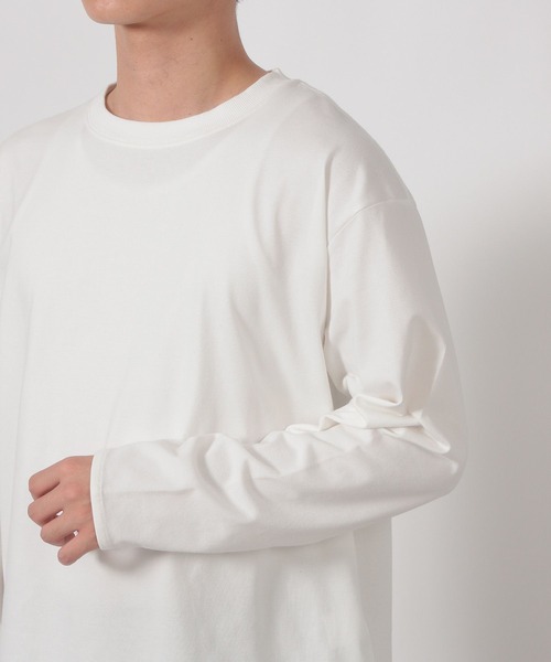 LAKOLE（ラコレ）の「ベーシックラウンドロンT / 589560（Tシャツ/カットソー・メンズ・ホワイト/ブラック・MEDIUM/X-LARGE/LARGE）」の15枚目の写真