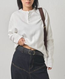 Sourcream | Sourcreamワッフルヘンリーネックトップス(Tシャツ/カットソー)