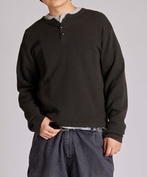 Sourcream | Sourcreamワッフルヘンリーネックトップス(Tシャツ/カットソー)