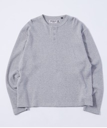 Sourcream（サワークリーム）の「【UNISEX】Sourcreamワッフルヘンリーネックトップス（Tシャツ/カットソー）」