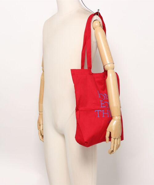 Burner(バーナー)の「【OKUOKU 0909】ロゴキャンバス ショルダートート ruf-bag-3-18【RBTS】(ショルダーバッグ・メンズ・アイボリー/レッド・FREE)」の6枚目の写真