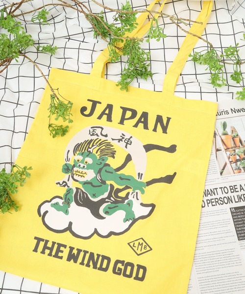 LUMBER(ランバー)の「LONG HANDLES ECO BAG(エコバッグ/サブバッグ・メンズ・ロイヤルブルー/ライトパープル/マスタード/イエロー/ターコイズブルー/グリーン・F)」の5枚目の写真