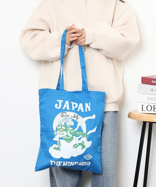 LUMBER(ランバー)の「LONG HANDLES ECO BAG(エコバッグ/サブバッグ・メンズ・ロイヤルブルー/ライトパープル/マスタード/イエロー/ターコイズブルー/グリーン・F)」の14枚目の写真