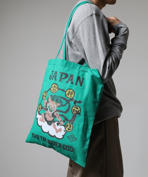 LUMBER(ランバー)の「LONG HANDLES ECO BAG(エコバッグ/サブバッグ・メンズ・ロイヤルブルー/ライトパープル/マスタード/イエロー/ターコイズブルー/グリーン・F)」の20枚目の写真