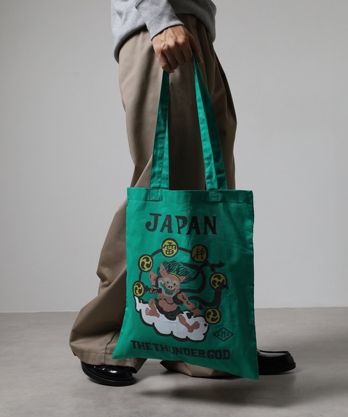 LUMBER(ランバー)の「LONG HANDLES ECO BAG(エコバッグ/サブバッグ・メンズ・ロイヤルブルー/ライトパープル/マスタード/イエロー/ターコイズブルー/グリーン・F)」の21枚目の写真