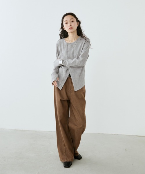 Aunt Marie's（アントマリーズ）の「フェードダイカラーデニムパンツ（デニムパンツ・レディース・グレー/ブラウン・LARGE/MEDIUM/SMALL）」の18枚目の写真