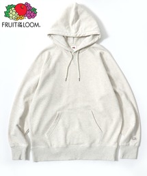 FRUIT OF THE LOOM（フルーツオブザルーム）の「FRUIT OF THE LOOM/フルーツオブザルーム BASIC SWEAT HOODIE/オーバーサイズ 裏毛 無地 ロゴワッペン ワンポイント刺繍 スウェット パーカー フーディー/レディース メンズ（パーカー・メンズ）」