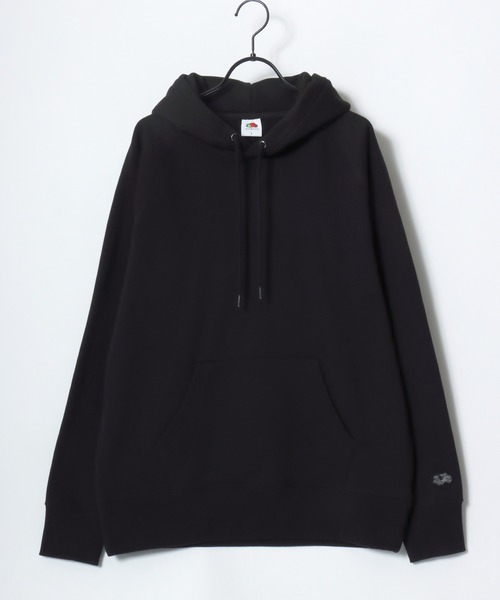 FRUIT OF THE LOOM（フルーツオブザルーム）の「FRUIT OF THE LOOM/フルーツオブザルーム BASIC SWEAT HOODIE/オーバーサイズ 裏毛 無地 ロゴワッペン ワンポイント刺繍 スウェット パーカー フーディー/レディース メンズ（パーカー・レディース・ネイビー/アイボリー/ブラック/グレー・M/L/XL）」の10枚目の写真