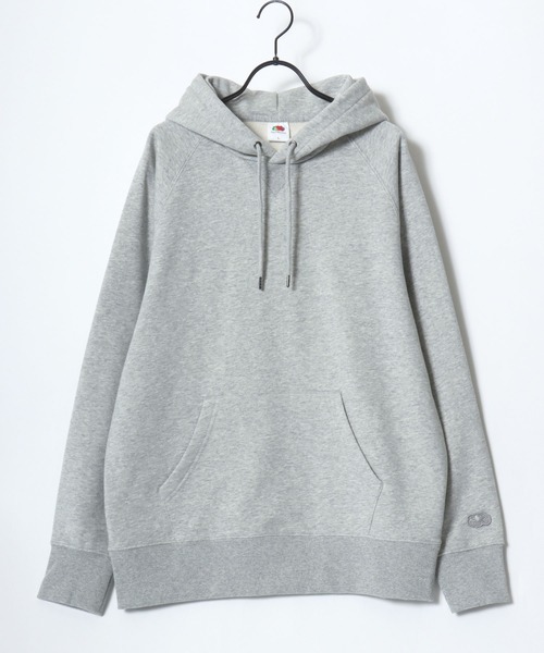 FRUIT OF THE LOOM（フルーツオブザルーム）の「FRUIT OF THE LOOM/フルーツオブザルーム BASIC SWEAT HOODIE/オーバーサイズ 裏毛 無地 ロゴワッペン ワンポイント刺繍 スウェット パーカー フーディー/レディース メンズ（パーカー・レディース・ネイビー/アイボリー/ブラック/グレー・M/L/XL）」の11枚目の写真
