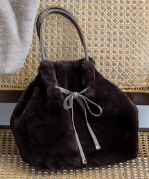 ANY SIS | 【2WAY】フェイクファーリボン バッグ(ショルダーバッグ)