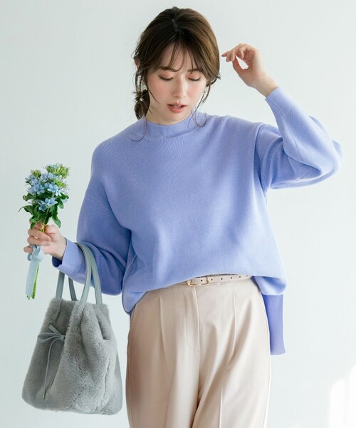 ANY SIS(エニィスィス)の「【2WAY】フェイクファーリボン バッグ(ショルダーバッグ・レディース・ダークブラウン系/ライトグレー系・F)」の3枚目の写真