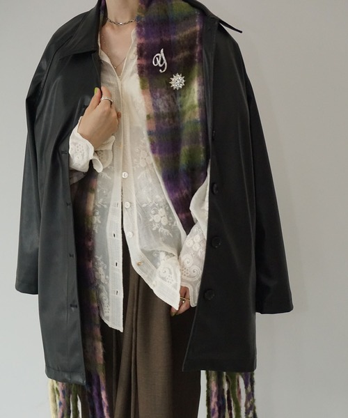 セミシアー フラワー刺繍シャツ chw25a077-ファッション通販