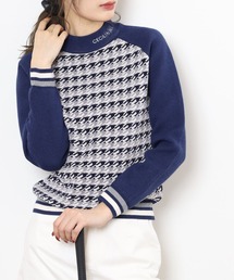 CECIL McBEE | HOUND TOOTH KNIT(ニット/セーター)