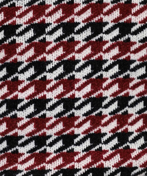 CECIL McBEE（セシルマクビー）の「HOUND TOOTH　KNIT（ニット/セーター・レディース・バーガンディー/ネイビー・1(S)/2(M)）」の18枚目の写真