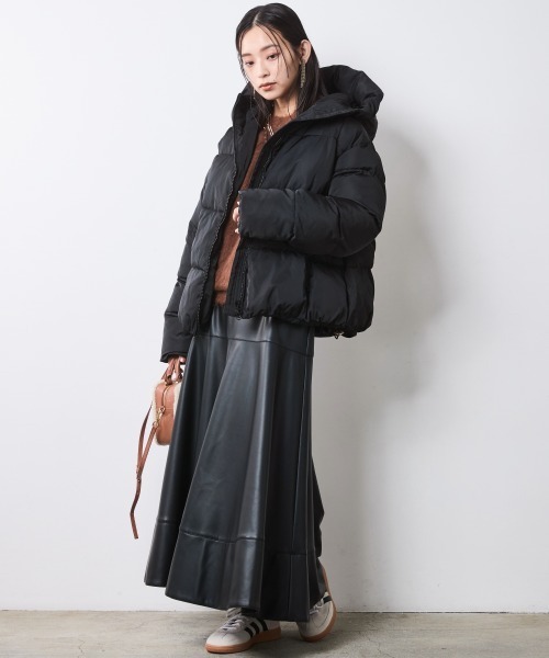 CHIC STYLE（シックスタイル）の「ヘアリークルーネックニット＜大きいサイズ有＞シックスタイル（ニット/セーター・レディース・グレー/ブラック/ブラウン・5L/L/M/4L/3L/LL）」の12枚目の写真